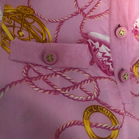 Vintage Celine Silk Twill Shirtdress - Picture 5 of 7